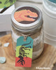 tyrannosaurus rex t rex mason jar gift tag