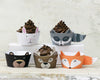 woodland critter cupcake decor kit