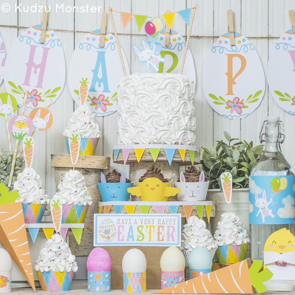 Printable Easter Party Decor Deluxe Kit - Kudzu Monster
 - 1