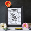 Mother's Day Finger Paint Art Activity: Lightning Bug Jar