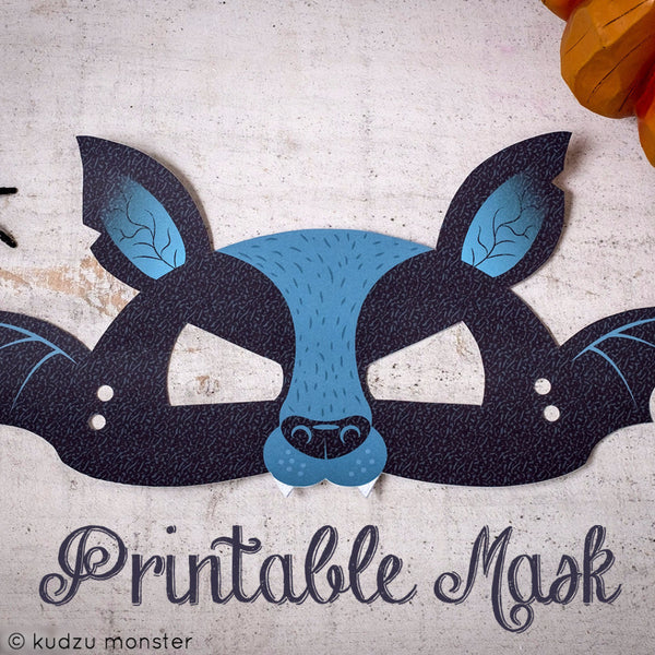 Printable Bat Mask - Kudzu Monster
 - 1