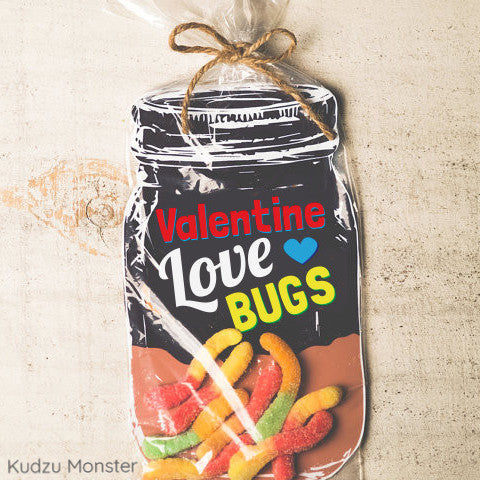 Love Bug Mason Jar Valentine - Kudzu Monster