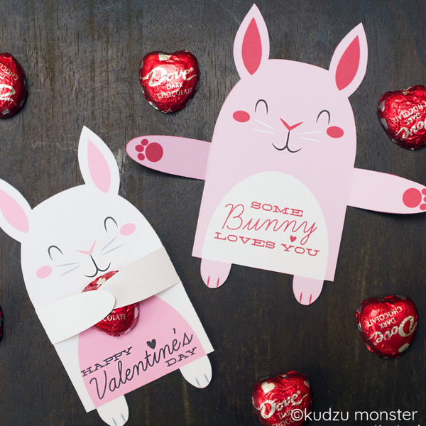 Valentine Bunny Candy Huggers - Kudzu Monster