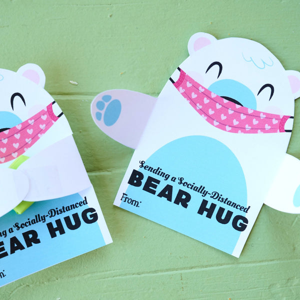 Polar Social Distance Bear Hug Valentine