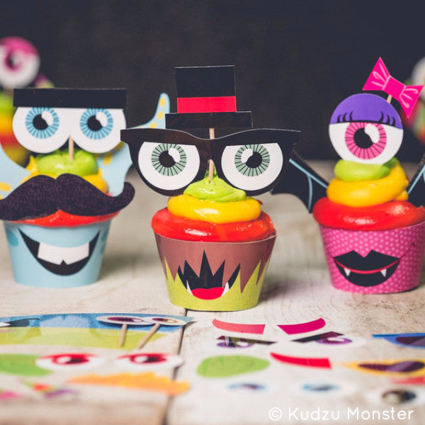 Printable Make a Monster Cupcake Kit - Kudzu Monster
 - 1