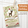 Woodland Deer Printable Invitation - Kudzu Monster
 - 1