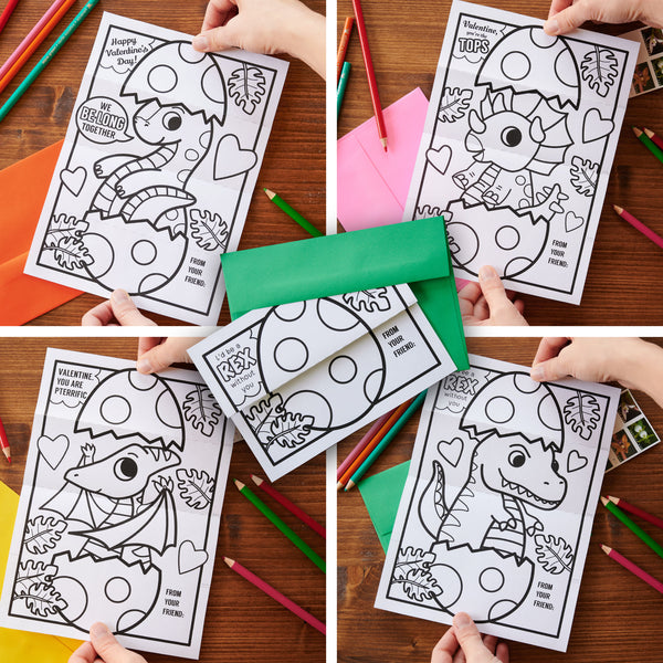 Dino Egg Folding Surprise Coloring Page Variety Pack