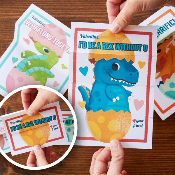 Dino Egg Folding Surprise Valentine Variety Pack