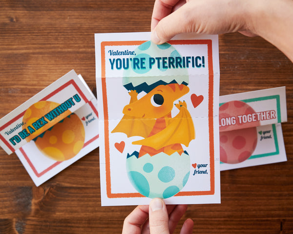 Dino Egg Folding Surprise Valentine Variety Pack – Kudzu Monster