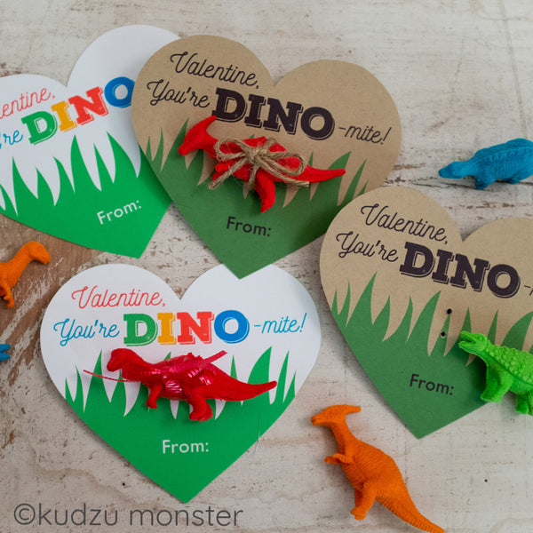 Dinosaur Valentine - Kudzu Monster