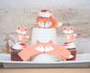 woodland fox cupcake wrapper kit with tails and toppers