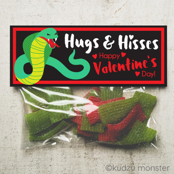 Valentine Snake Treat Topper - Kudzu Monster