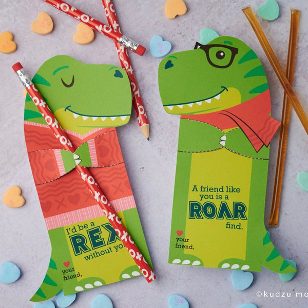 T Rex Pencil Valentine