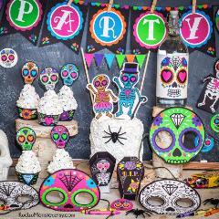 Sugar Skull Day of the Dead Party Kit