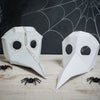 Printable Paper Plague Doctor Mask Spy vs Spy bird mask DIY foldable mask template Crow Bird Raven Big Beak Mask