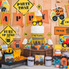 Dump Truck Party Kit Printable Construction Birthday Decor Instant Download print at home Dumptrucks, Trash Cans, Road Signs, Boy birthday