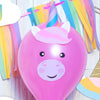 Cute Unicorn Printable Balloon Face and 3D horn DIY Instant Download File Cut Out and tape to balloon for Rainbow Unicorn Birthday Party