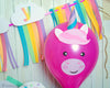 Cute Unicorn Printable Balloon Face and 3D horn DIY Instant Download File Cut Out and tape to balloon for Rainbow Unicorn Birthday Party