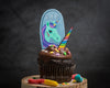 ZOMBIE Unicorn Printable Cupcake Kit Grave Stone and Horn Creepy Cute Halloween or Birthday Party DIY print at home rainbow funny brownie