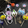 Printable Undead Character Sucker Covers - Funny Halloween Lollipop Puppets - Zombie Cat, Frankenstein, Skull, Illustrated Characters