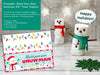 Printable Treat Topper for a Build Your Own Snowman Activity Kit | Marshmallow snowman craft | Kid's Christmas Activities | DIY Holiday Game