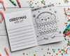 Printable Christmas Activity Book for the Kids Table | Santa Coloring Craft for Kids at Holiday Dinner | Maze, Word Find, Connect the dots