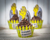 Zombie Party Printable kit Birthday decor banner flags bottle wrap cupcake toppers graveyard monster theme DIY green party favors download