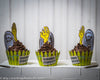 Zombie Party Printable kit Birthday decor banner flags bottle wrap cupcake toppers graveyard monster theme DIY green party favors download