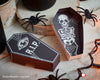 Halloween Printable Party Decor kit with cupcake wrapper and cupcake toppers, apothecary bottle labels, art print, party favor coffin boxes