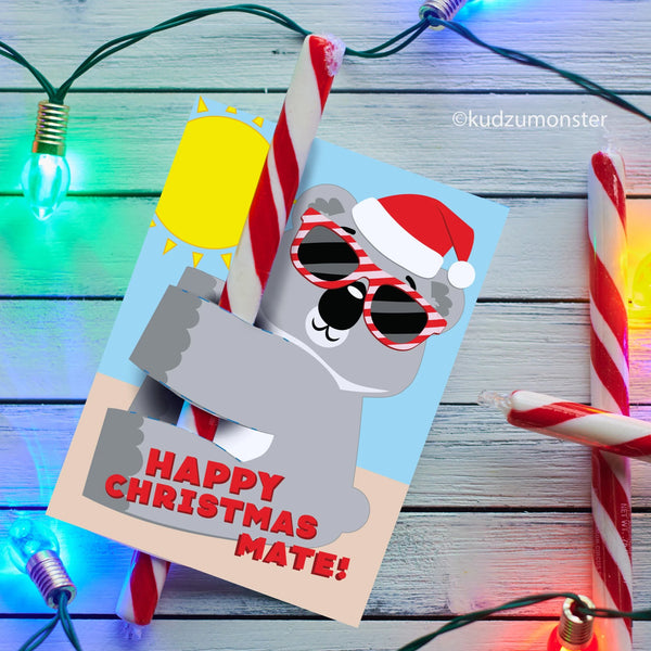 Koala Candy Cane Holder