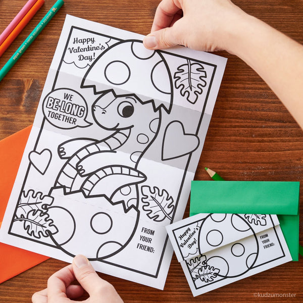 LongNeck Folding Surprise Coloring Page