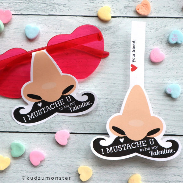 Mustache Sunglasses Valentine