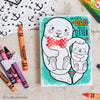 Otter Father's Day Coloring Greeting Card Activity