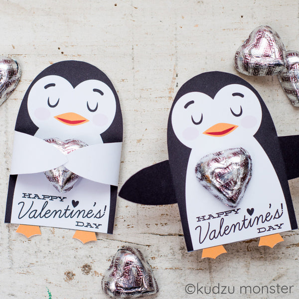 Valentine Penguin Candy Huggers - Kudzu Monster