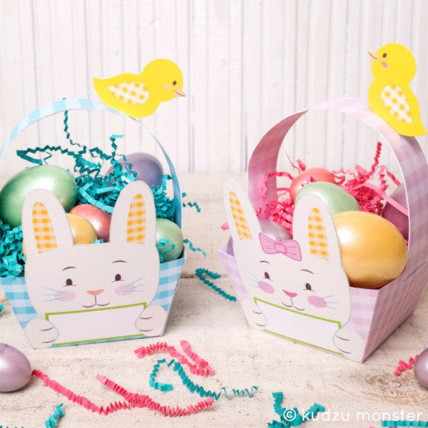 Foldable Easter Bunny Baskets - Kudzu Monster
- 1