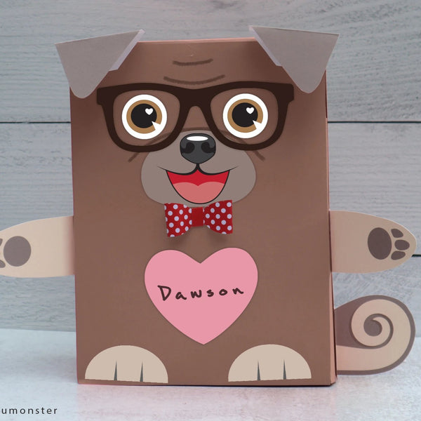 Pug Valentine Box Decor Kit