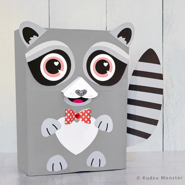 Raccoon Valentine Box Decor Kit