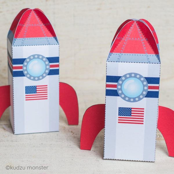 Valentine Spaceship Goody Box