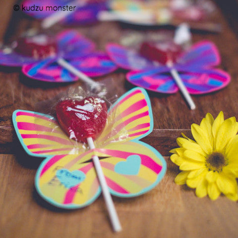 FREE butterfly lollipop holder - Kudzu Monster