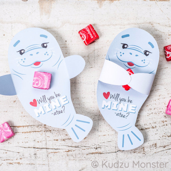 Valentine Manatee Candy Huggers - Kudzu Monster