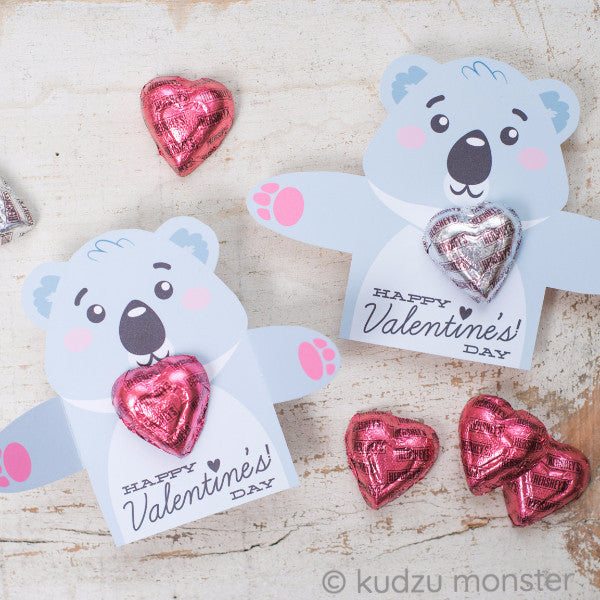 Valentine Koala Bear Candy Huggers - Kudzu Monster