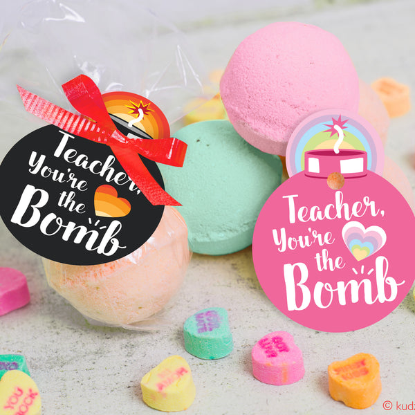 Teacher You're the Bomb! Bath Bomb Gift Tag