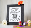 Mother's Day Finger Paint Art Activity: Bumble Bee