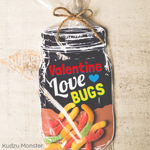 Love Bug Mason Jar Valentine - Kudzu Monster
