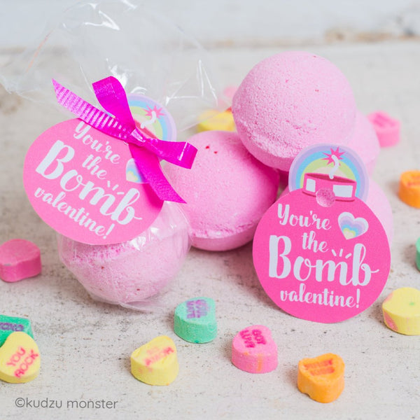 Pink Bath Bomb Valentine