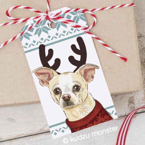 DIY Chihuahua Gift Tags