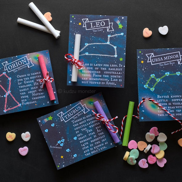 Constellations Connect the Dot Valentine Activity
