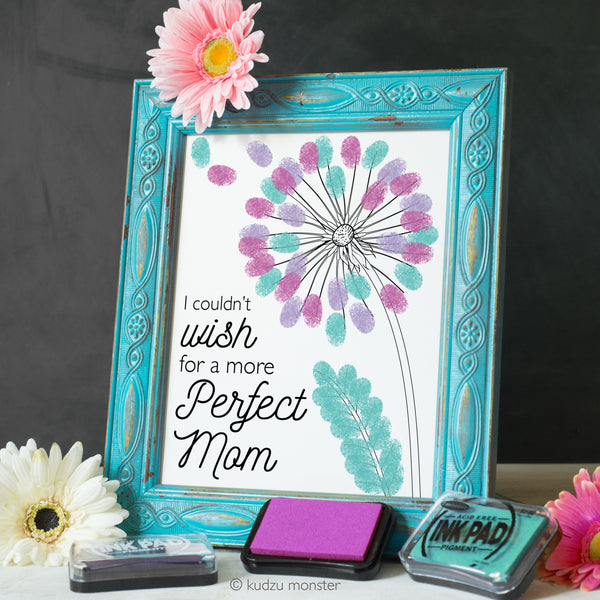 Mother's Day Finger Paint Art Activity: Dandelion