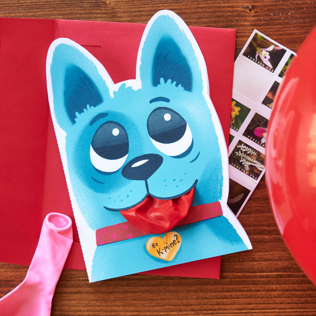 Dog Balloon Valentine Cards