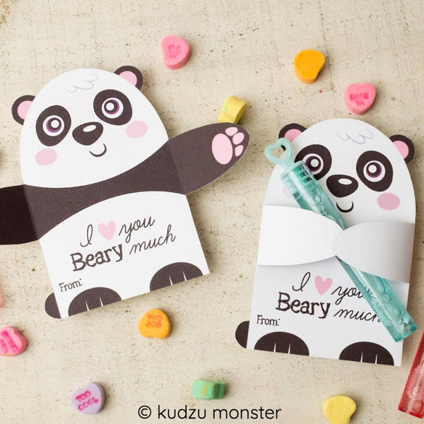 Valentine Panda Candy Huggers